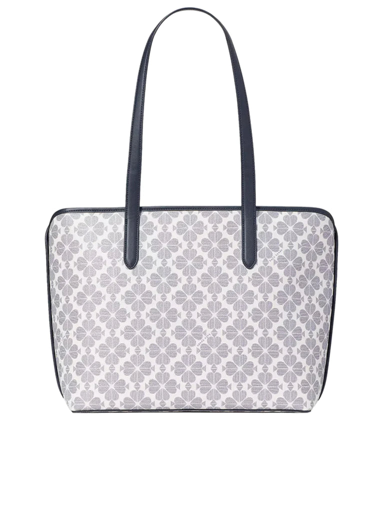 Kate Spade Flower PVC Tote Navy Multi Balilene
