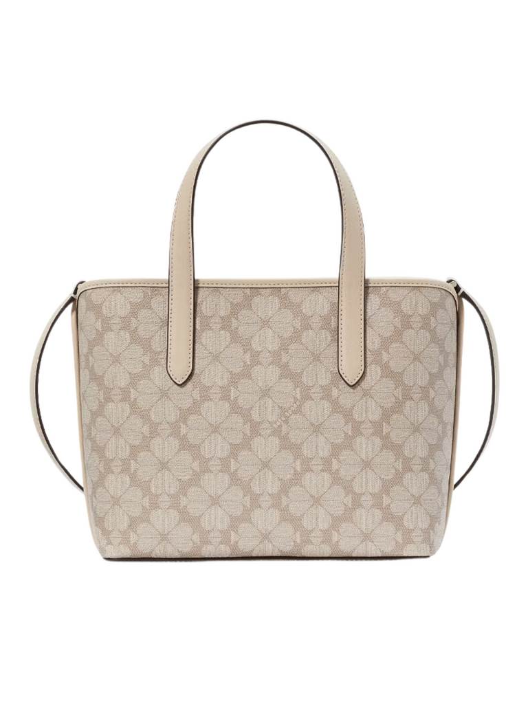 Kate Spade Signature Spade Flower Small Tote Dark Beige Multi