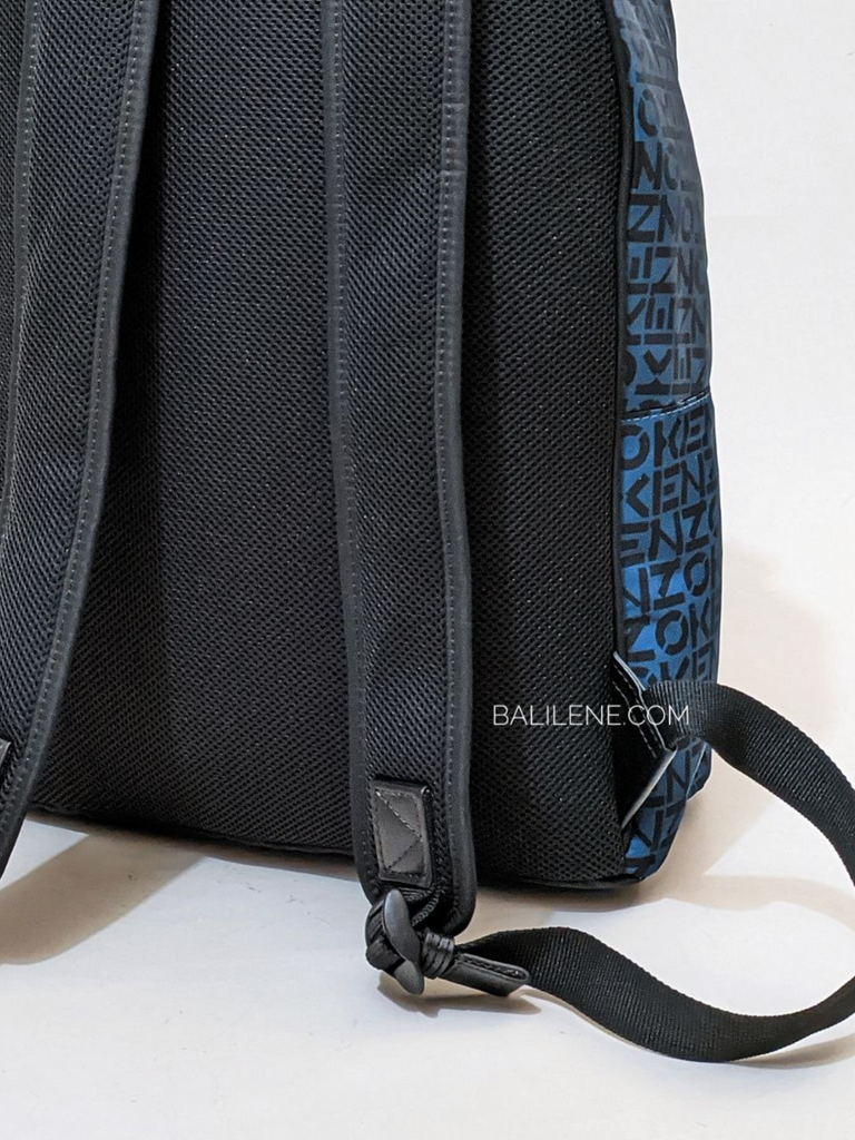 gambar-belakang-Kenzo- Logo -Print -Allover- Backpack- Navy / Black