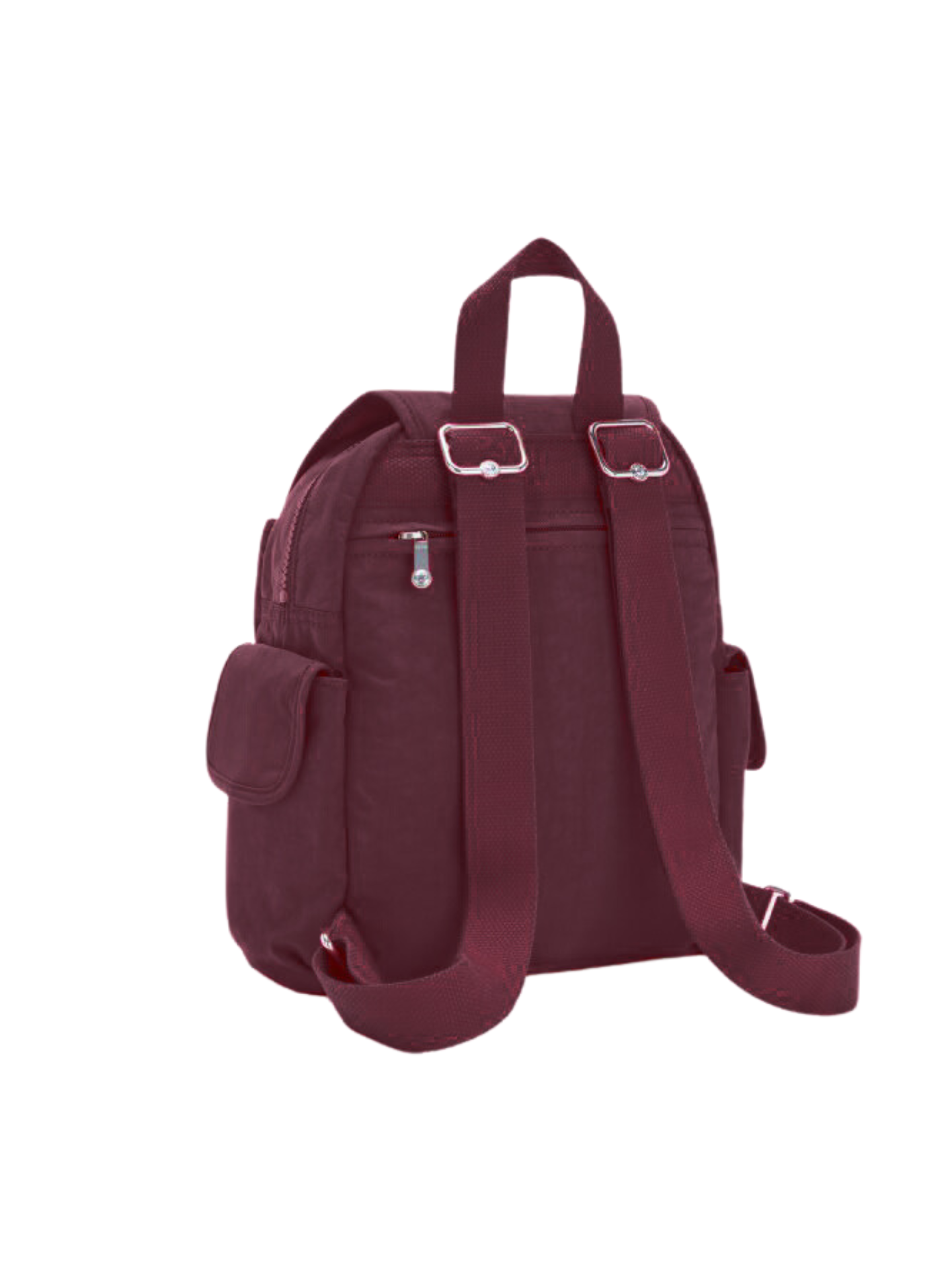 city pack mini backpack Red Rouge Exterior: Nylon / Interior: Recycled Polyester Its the perfect little backpack for carrying your essentials hands Kipling Mini City Pack Mahogany