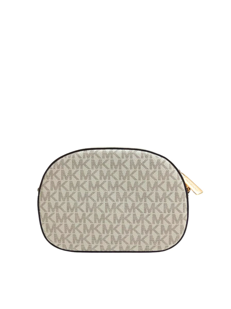Michael Kors Jet Set Glam Small Front Pocket Oval Crossbody Bag