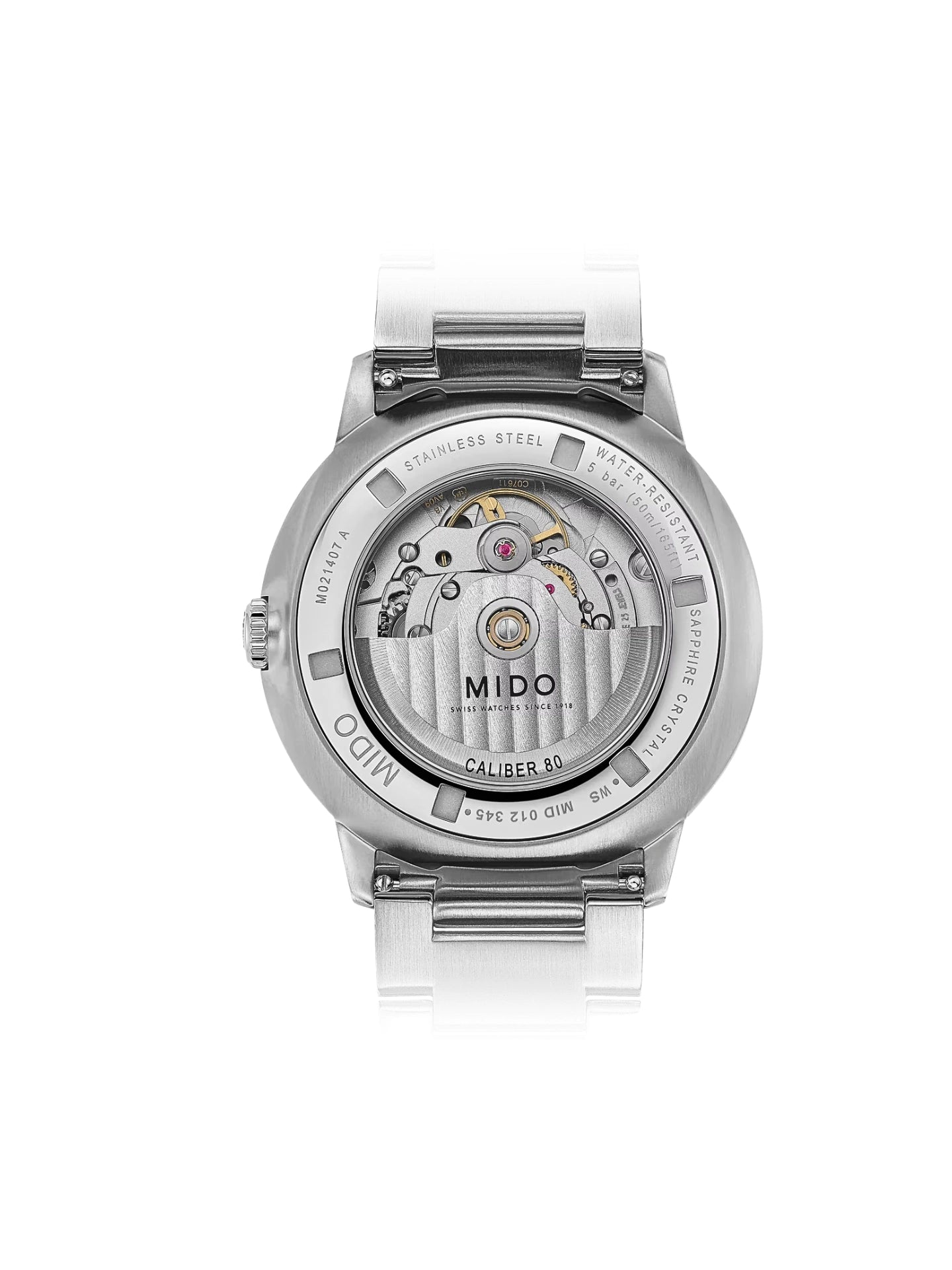 gambar-belakang-Mido-Commander-Gradient-Green-See-Through-Dial-Men-s-Watch