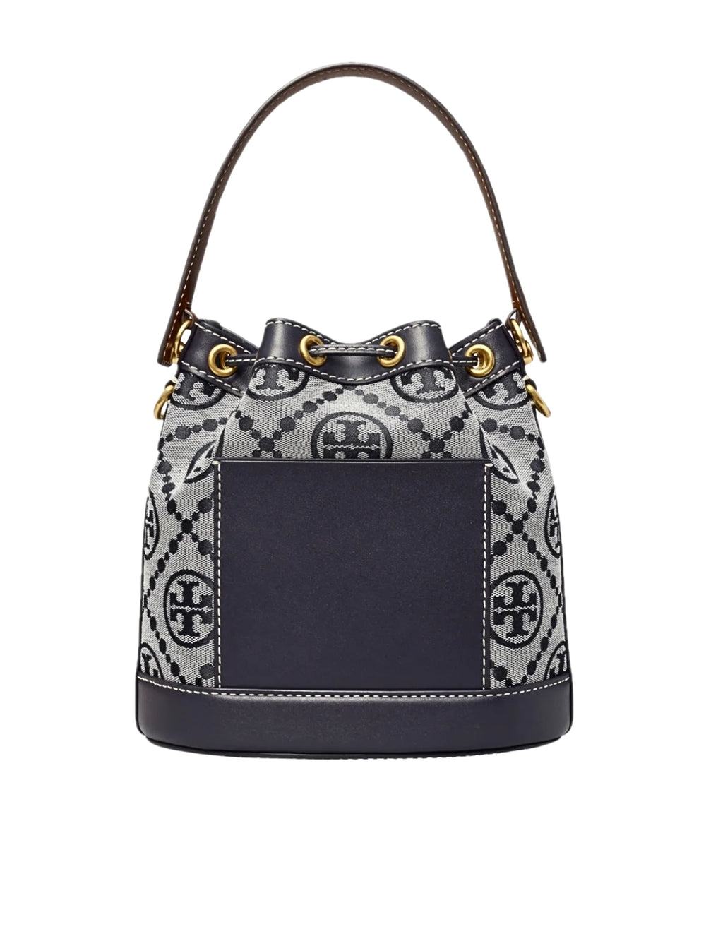 gambar-belakang-Tory-Burch-T-Monogram-Jacquard-Bucket-Bag-Tory-Navy