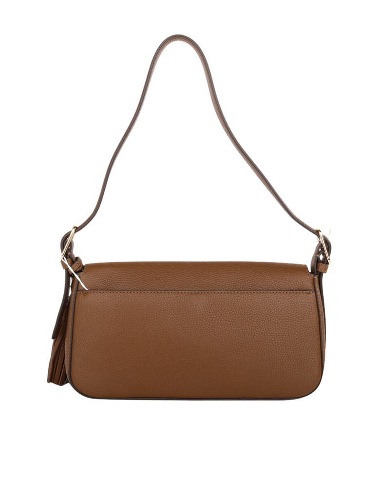 Tory Burch Emerson Top Handle Women's Saffiano Leather Crossbody Bag (Moose)