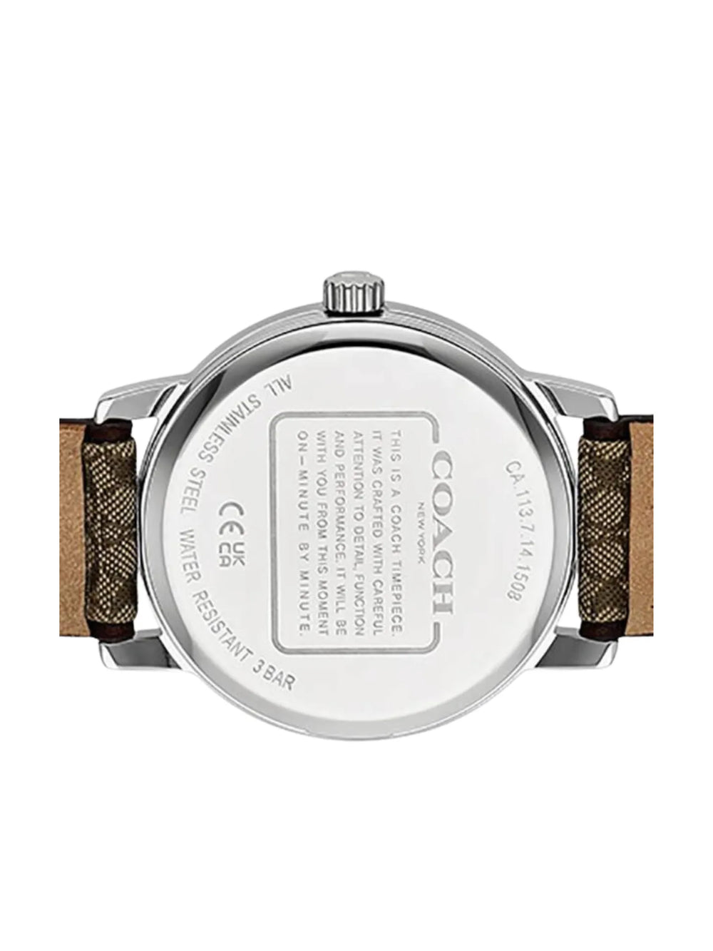 gambar-belakang-dial-Coach-Grand-Silver-Dial-Watch-Signature-Brown-Strap