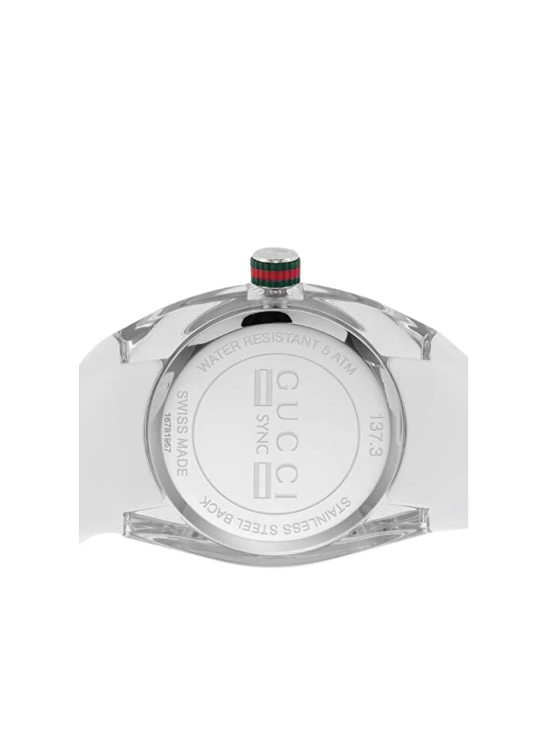 White gucci 2025 sync watch