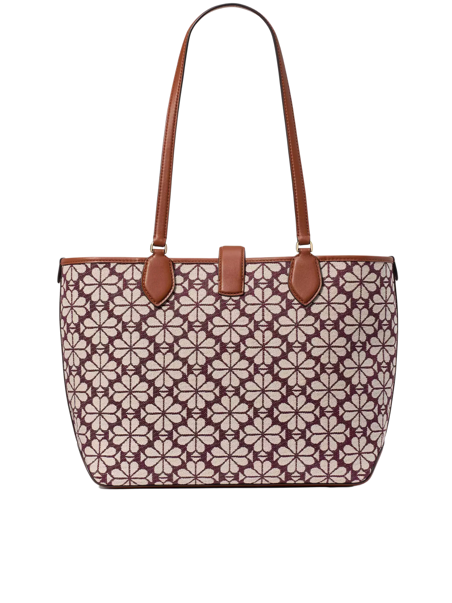 gambar-belakangKate-Spade-Spade-Flower-Jacquard-Medium-Open-Tote-Burgundy-Multi