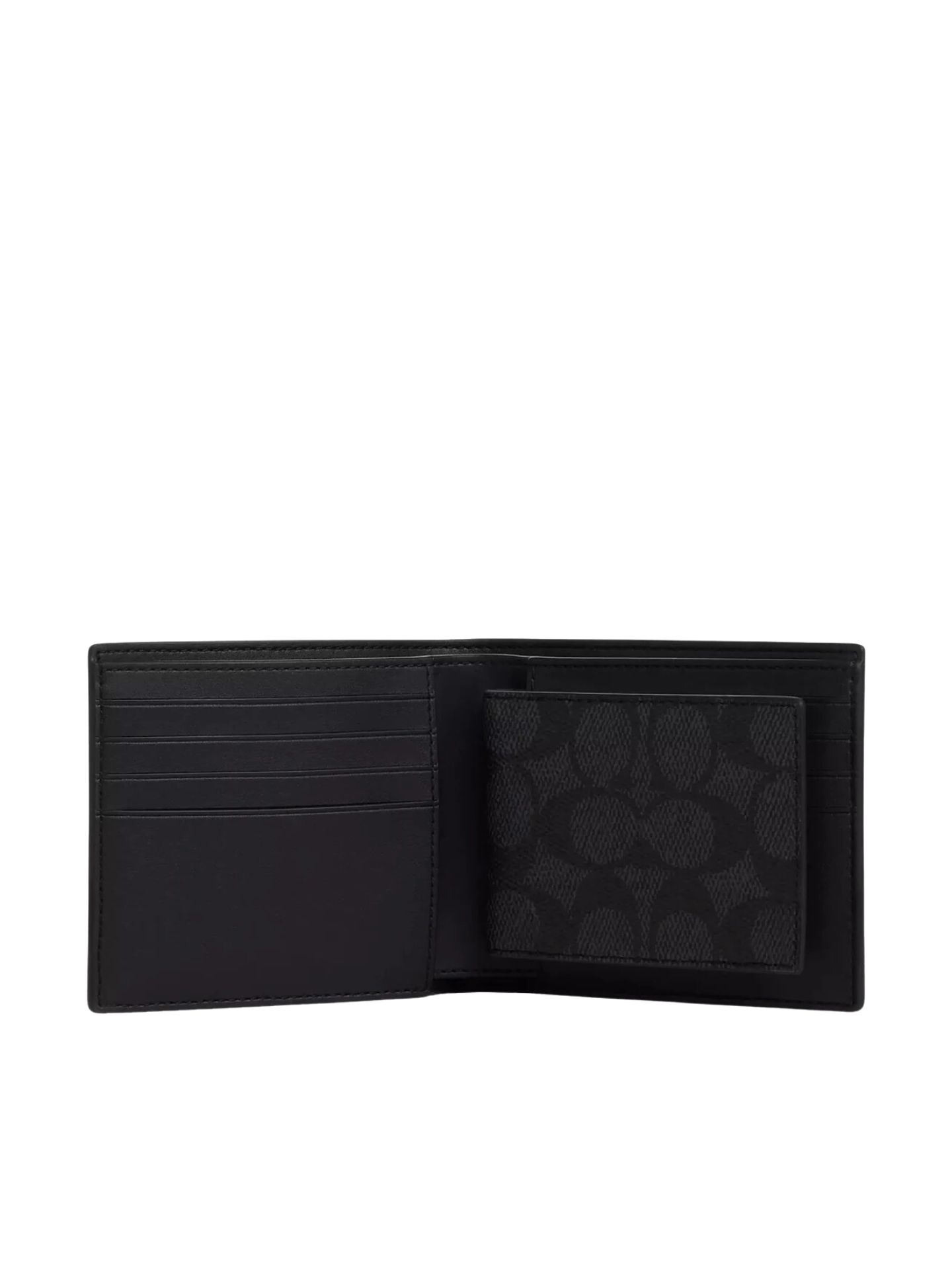 gambar-dalam-2-Coach-Boxed-3-In-1-Wallet-Gift-Set-In-Signature-Canvas-in-Charcoal-Black