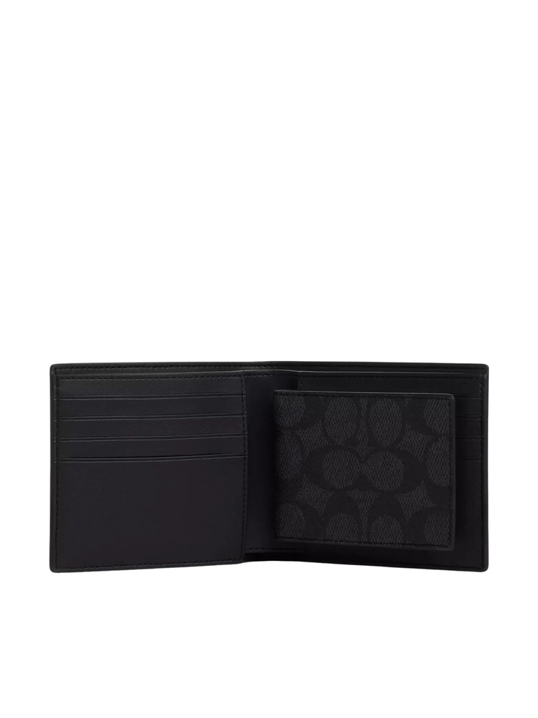 gambar-dalam-2-Coach-Boxed-3-In-1-Wallet-Gift-Set-In-Signature-Canvas-in-Charcoal-Black