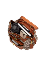 gambar-dalam-2-Coach-Leah-Backpack-21-In-Signature-Textile-Jacquard-Cocoa-Burnished-Amber