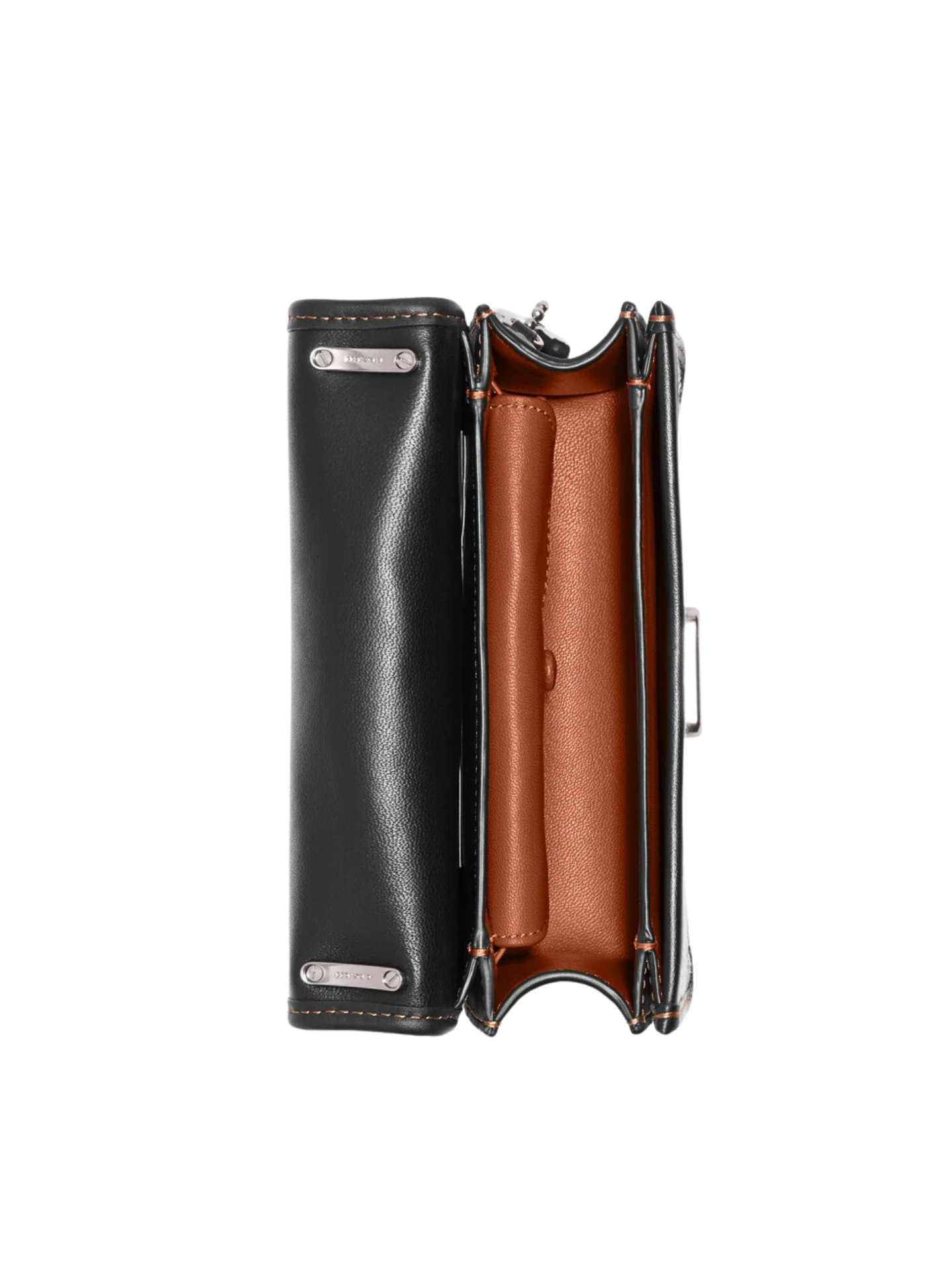 gambar-dalam-Coach-Bandit-Crossbody-In-Signature-Textile-Jacquard-Cocoa-Black
