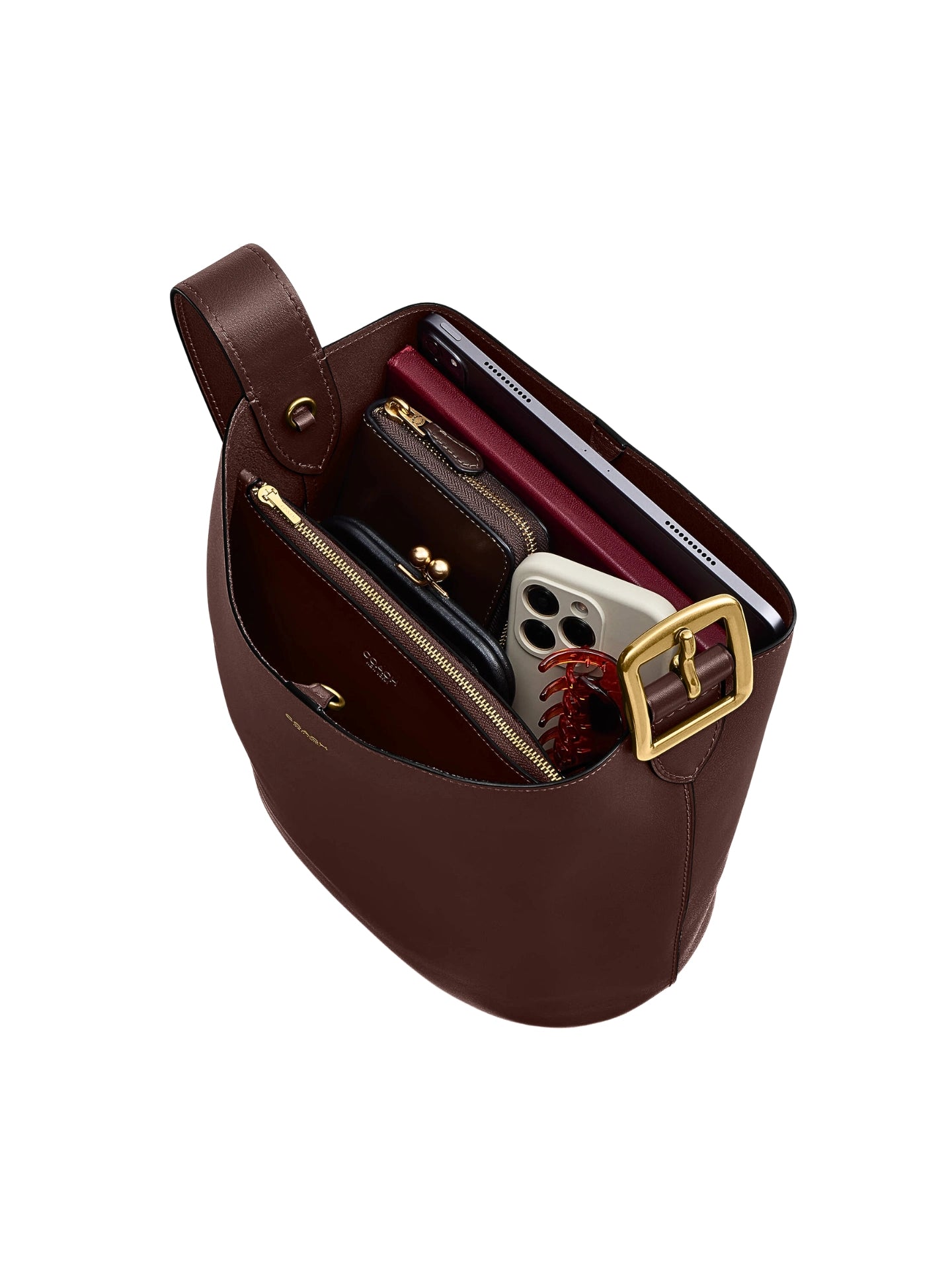 gambar-dalam-Coach-Bleecker-Bucket-Bag-Maple
