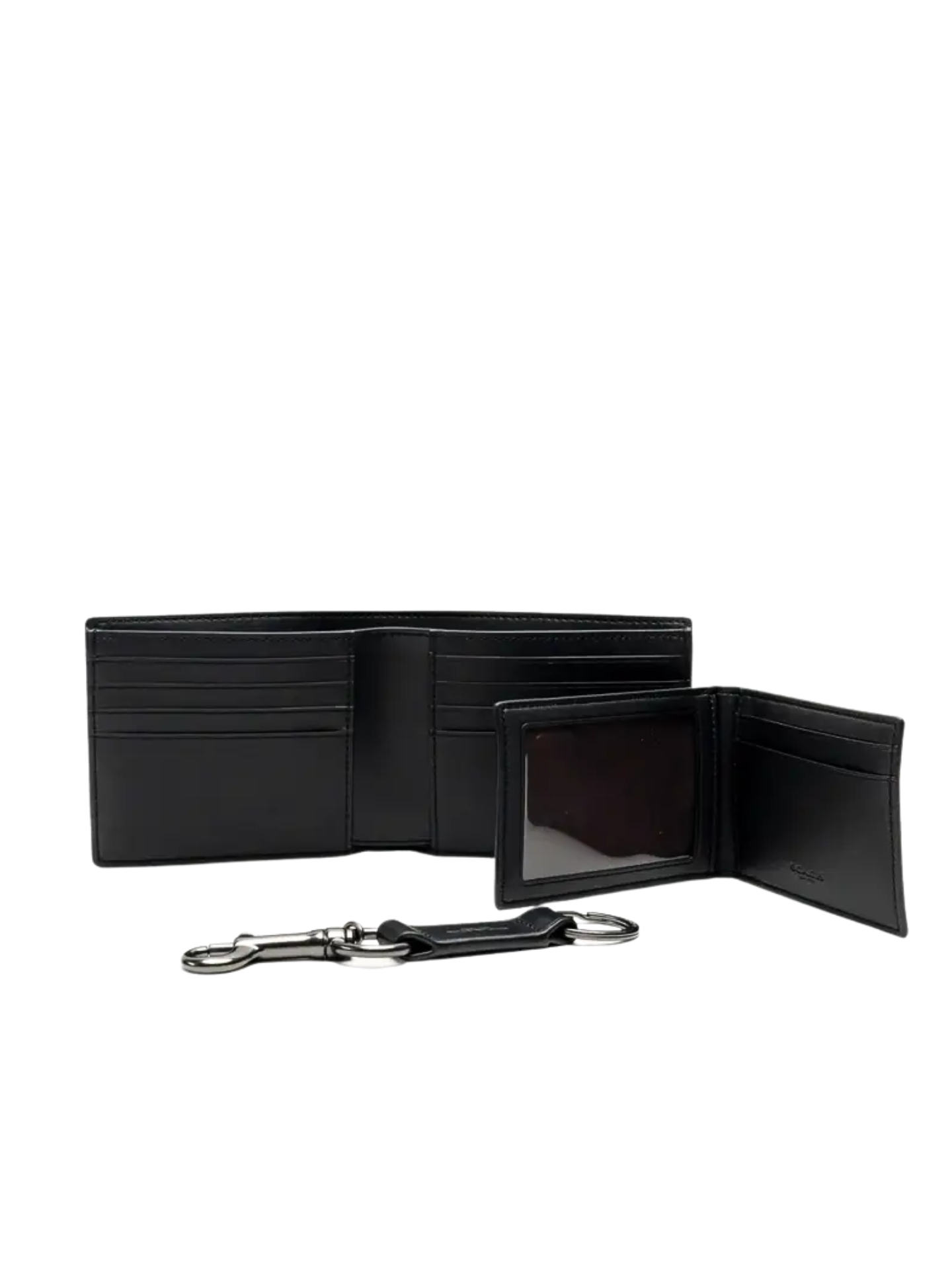 gambar-dalam-Coach-Boxed-3-In-1-Wallet-Gift-Set-In-Signature-Canvas-Walnut-Black