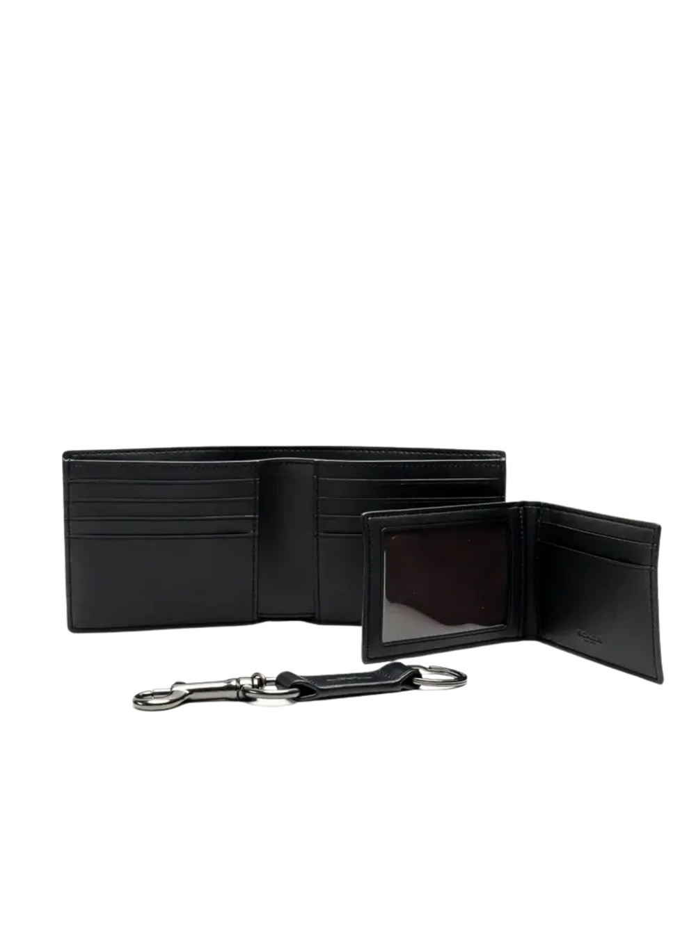 gambar-dalam-Coach-Boxed-3-In-1-Wallet-Gift-Set-In-Signature-Canvas-Walnut-Black