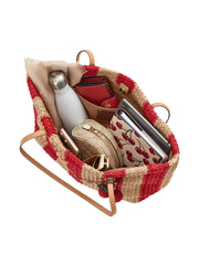 gambar-dalam-Coach-City-Tote-Bag-With-Stripes-And-Charm-Red-Tan