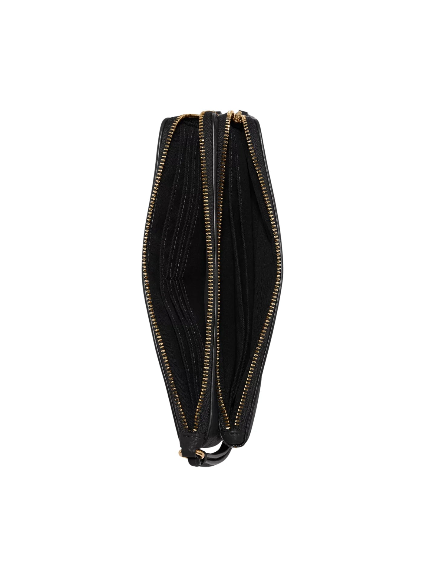 gambar-dalam-Coach-Double-Zip-Wallet-In-Signature-Canvas-Brown-Black