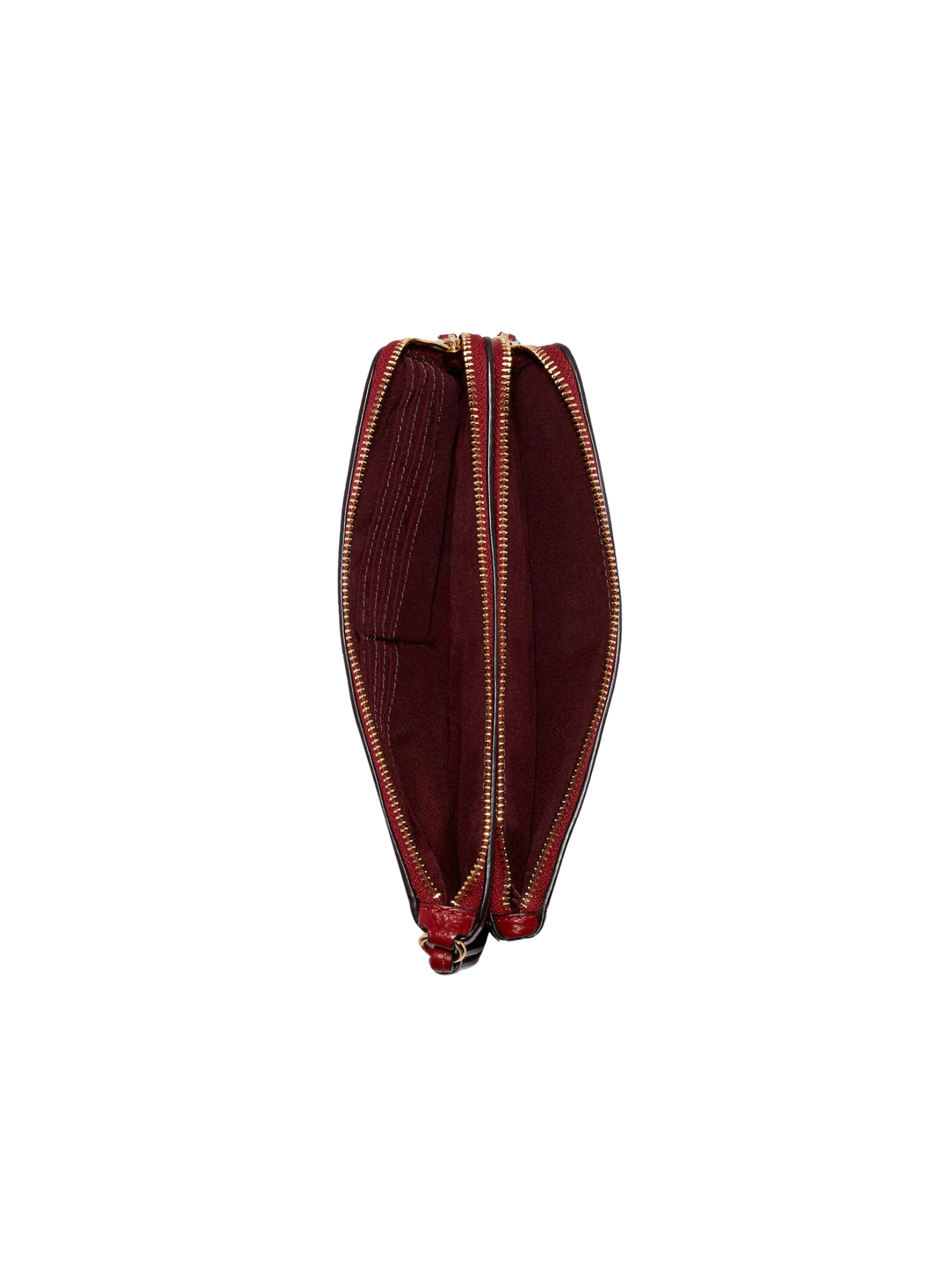 gambar-dalam-Coach-Double-Zip-Wallet-Signature-Khaki-Brown-Red