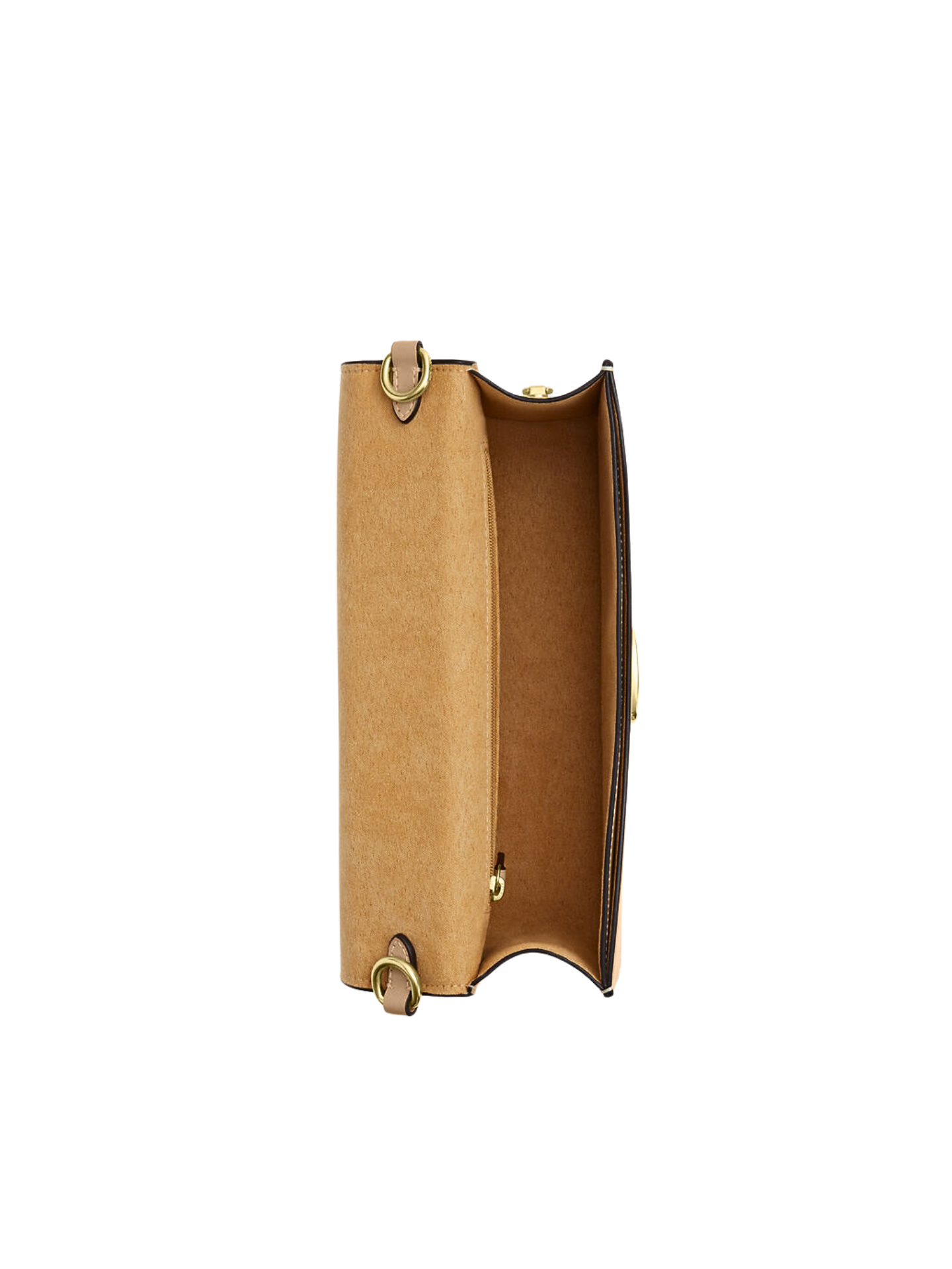 gambar-dalam-Coach-Eliza-Flap-Crossbody-With-Leather-Covered-Closure-Tan