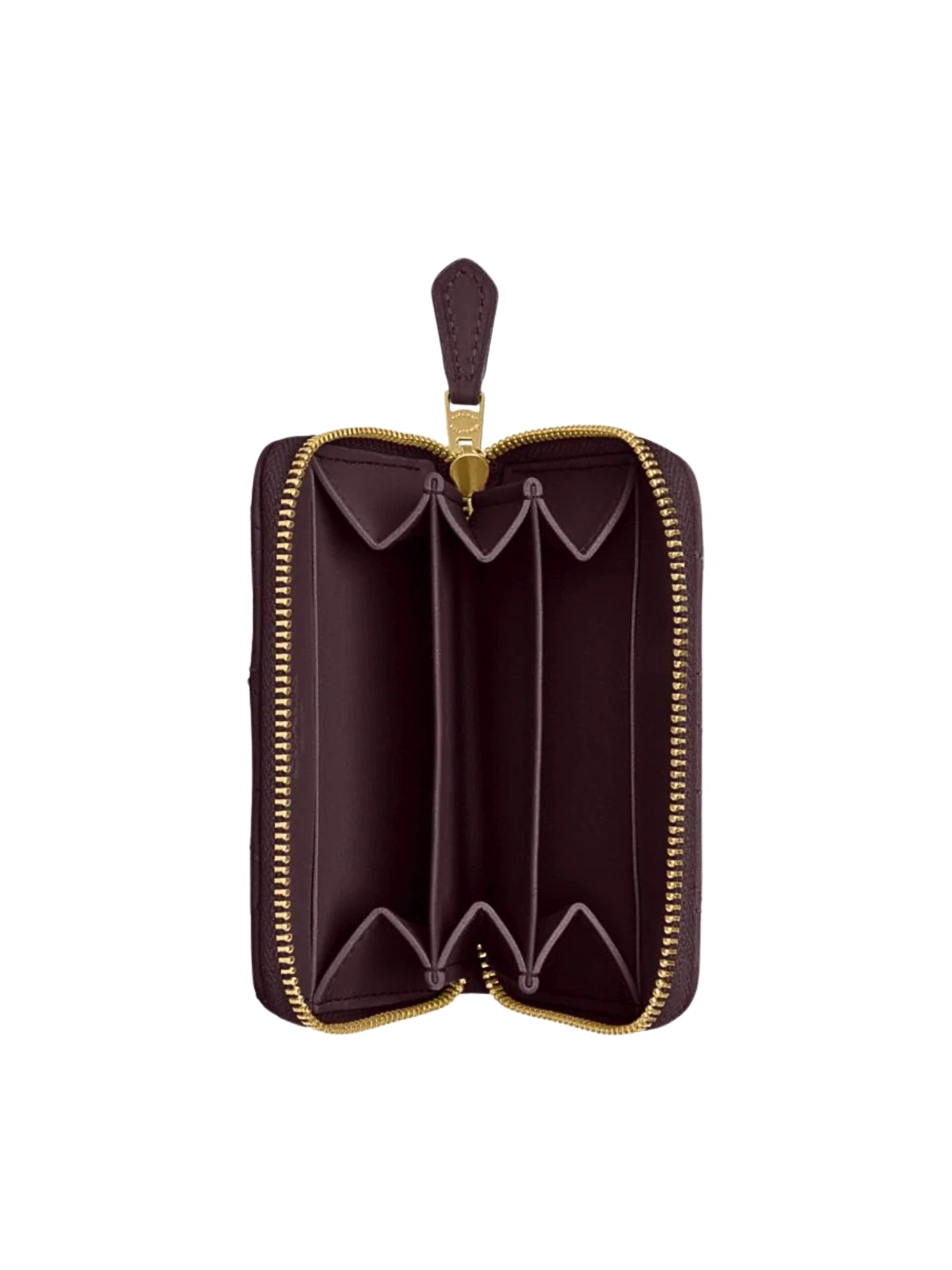 gambar-dalam-Coach-Essential-Small-Zip-Around-Card-Case-With-Pillow-Quilting-Black-Currant