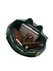 gambar-dalam-Coach-Evelyn-Large-Shoulder-Bag-With-Quilting-Dark-Teal