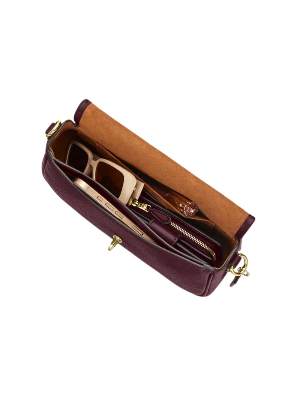 gambar-dalam-Coach-Hadley-Shoulder-Bag-Dark-Wine