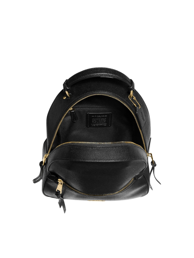 Coach Jordyn Leather Backpack in Black Balilene
