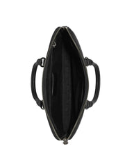 gambar-dalam-Coach-Liam-Compact-Brief-In-Signature-Canvas-Charcoal-Black