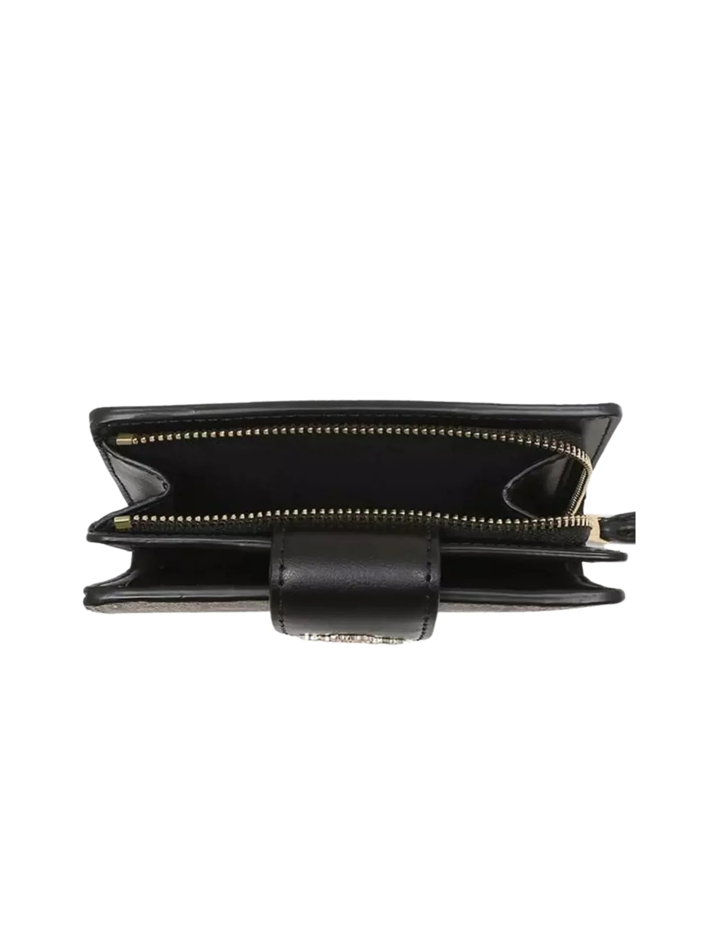 gambar-dalam-Coach-Medium-Corner-Zip-Wallet-In-Signature-Khaki-BlackWEBP
