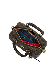 gambar-dalam-Coach-Mini-Rowan-Crossbody-Bag-In-Loved-Signature-Canvas-With-Charms-Brown