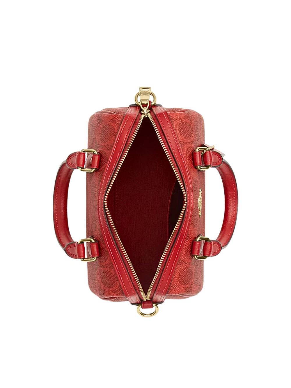 gambar-dalam-Coach-Mini-Rowan-Crossbody-Bag-In-Signature-Canvas-Crimson
