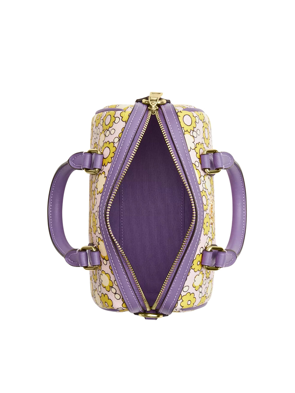 gambar-dalam-Coach-Mini-Rowan-Crossbody-Bag-With-Floral-Print-Lilac-Multi