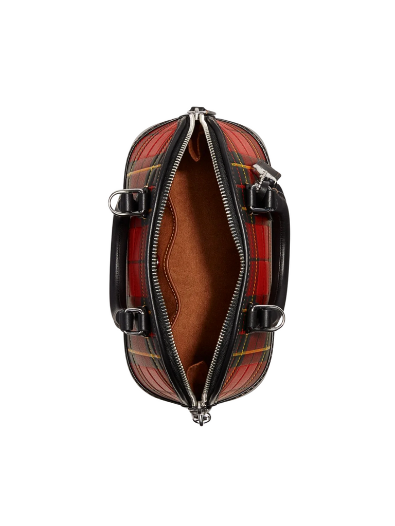 gambar-dalam-Coach-Revel-Bag-24-With-Plaid-Print-Sport-Red-Multi
