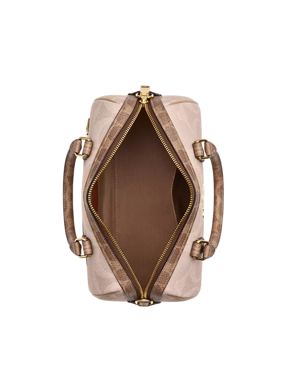 gambar-dalam-Coach-Rowan-Satchel-Bag-In-Blocked-Signature-Canvas-Sand-Tan