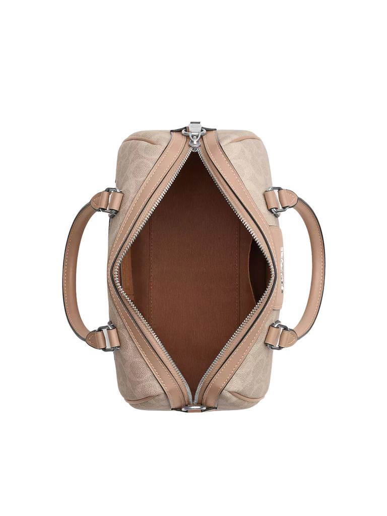 gambar-dalam-Coach-Rowan-Satchel-Bag-In-Signature-Canvas-Sand-Taupe