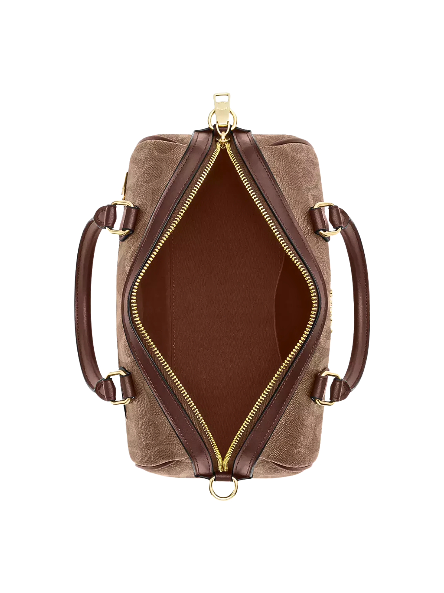 gambar-dalam-Coach-Rowan-Satchel-Bag-In-Signature-Canvas-Tan-Brown
