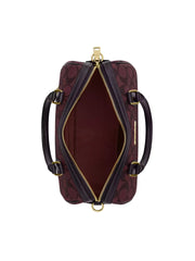 gambar-dalam-Coach-Rowan-Satchel-In-Signature-Canvas-Oxblood-Multi