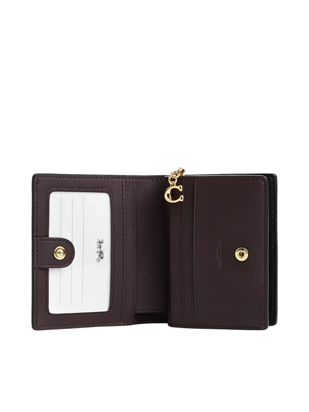 gambar-dalam-Coach-Snap-Wallet-In-Signature-Canvas-Walnut-Black