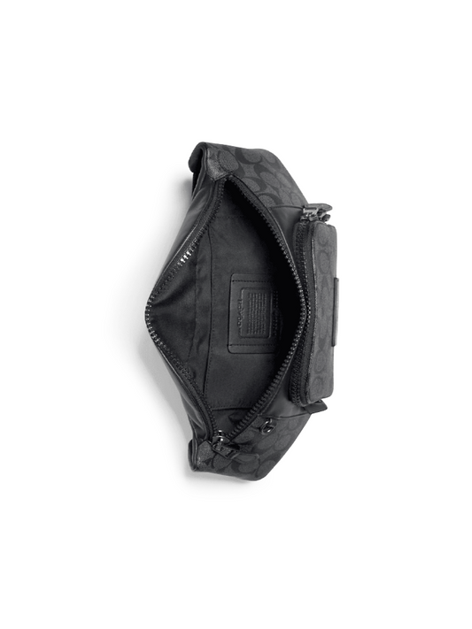 gambar-dalam-Coach-Track-Belt-Bag-In-Signature-Canvas-Charcoal-Black