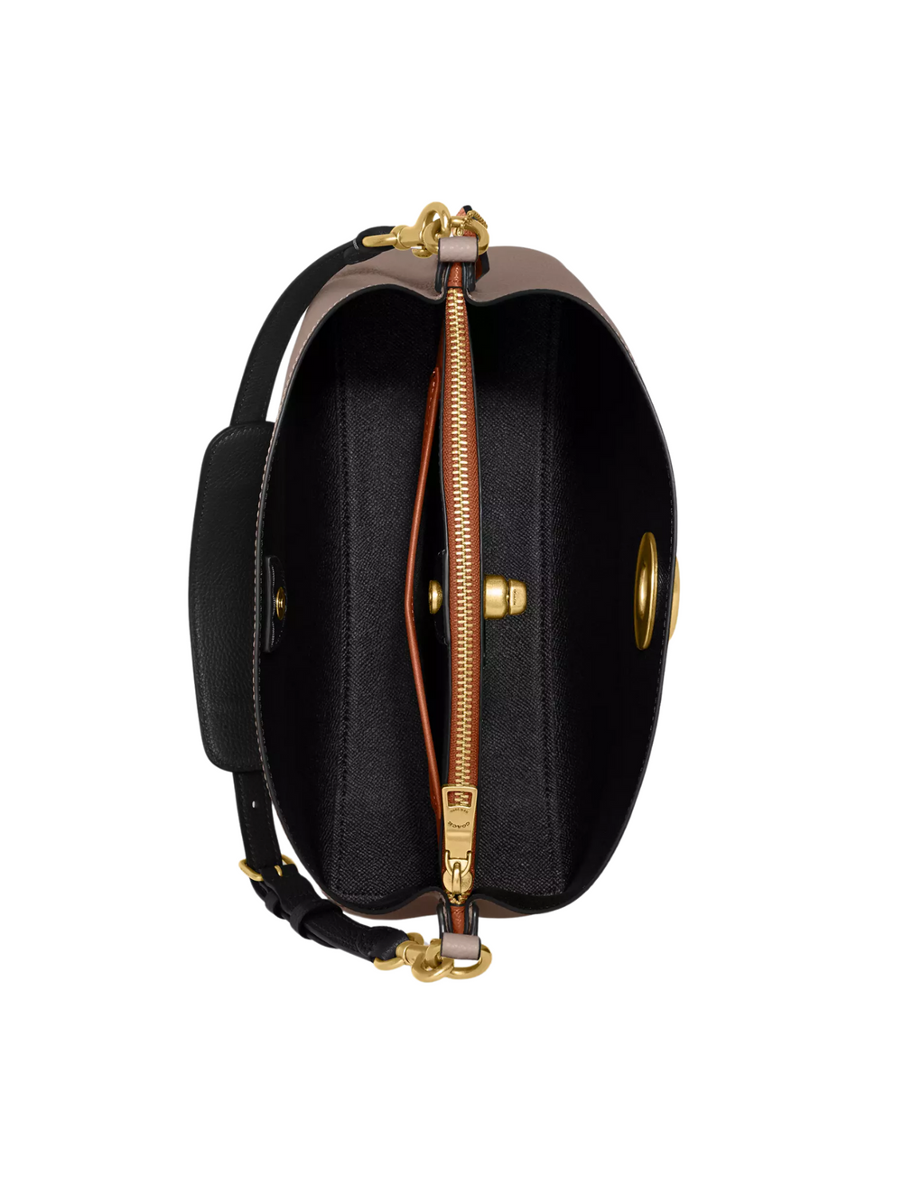 gambar-dalam-Coach-Willow-Shoulder-Bag-In-Colorblock-Dark-Stone