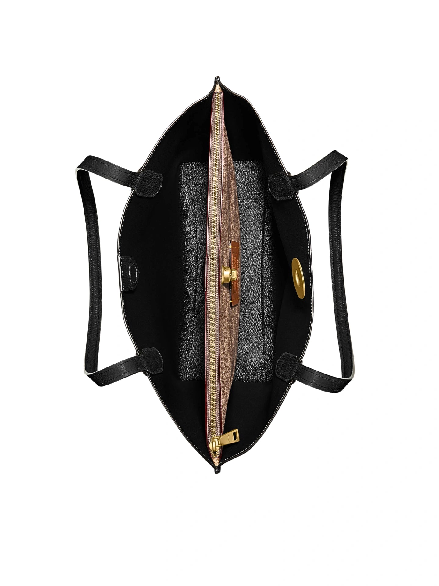 gambar-dalam-Coach-Willow-Tote-In-Colorblock-With-Signature-Canvas-Interior-34-Dark-Stone