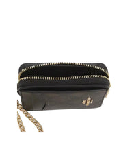 gambar-dalam-Coach-Zip-Card-Case-Signature-Canvas-Brown-Black
