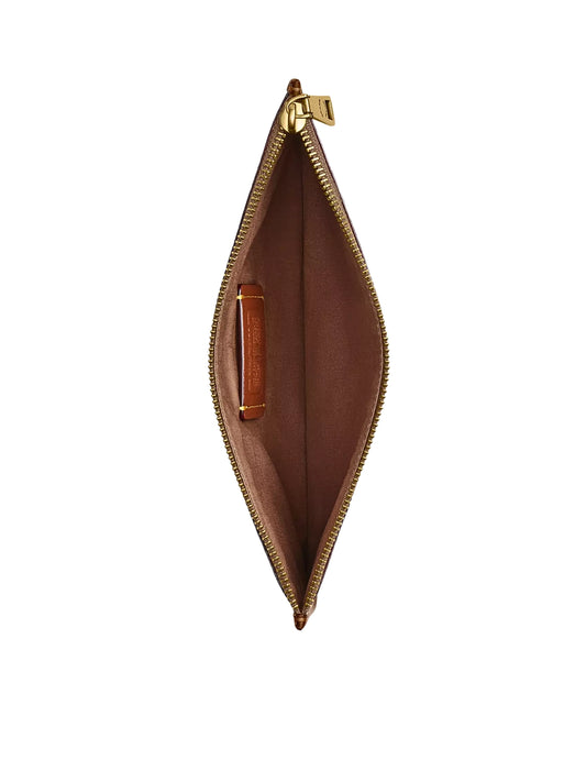 gambar-dalam-Coach-Zip-Pouch-In-Signature-Canvas-Tan-Brown