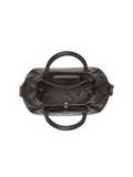 gambar-dalam-Kate-Spade-Dumpling-Pebbled-Leather-Mini-Triple-Compartment-Satchel-Black