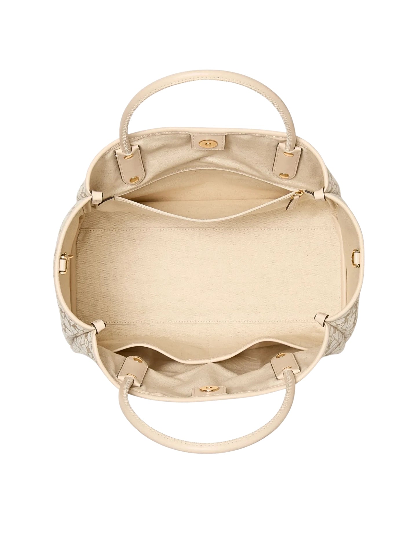 gambar-dalam-Kate-Spade-Flower-Jacquard-Medium-Everything-Tote-Bag-Natural-Multi