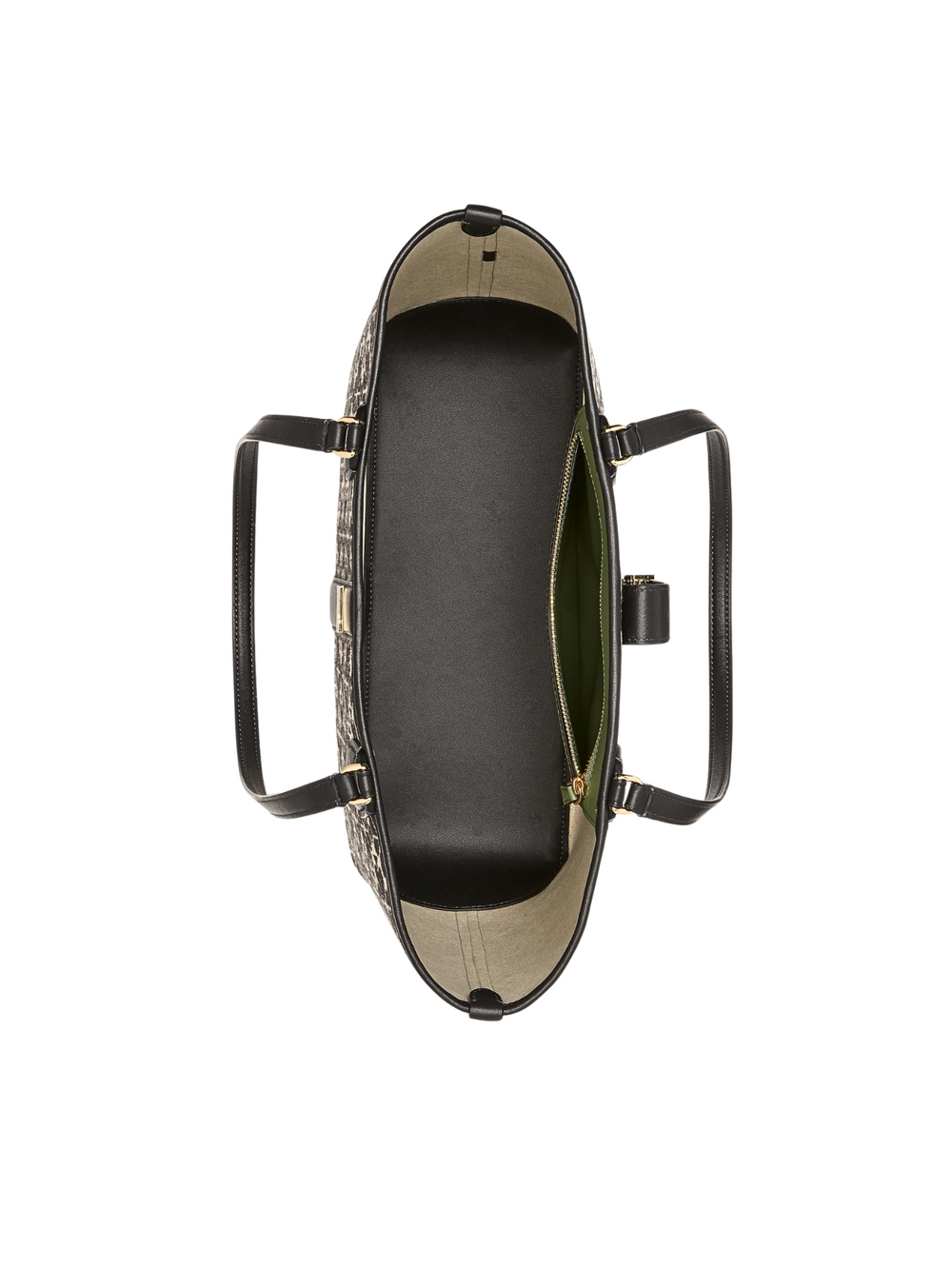 gambar-dalam-Kate-Spade-Flower-Jacquard-Medium-Open-Tote-Sand-Multi