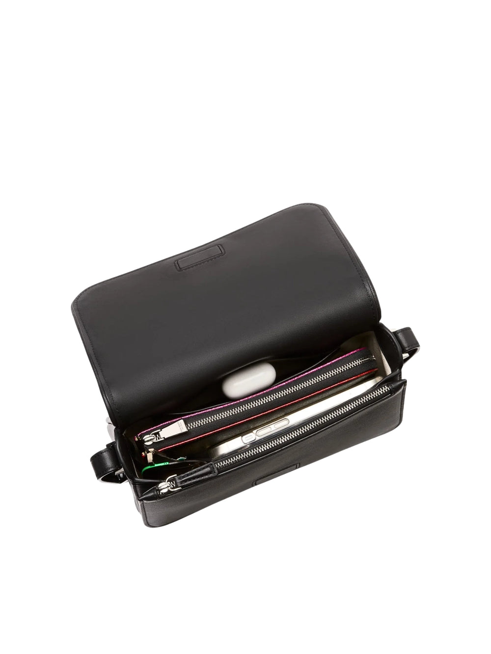 gambar-dalam-Kate-Spade-Flower-Jacquard-Small-Flap-Crossbody-Bag-Black