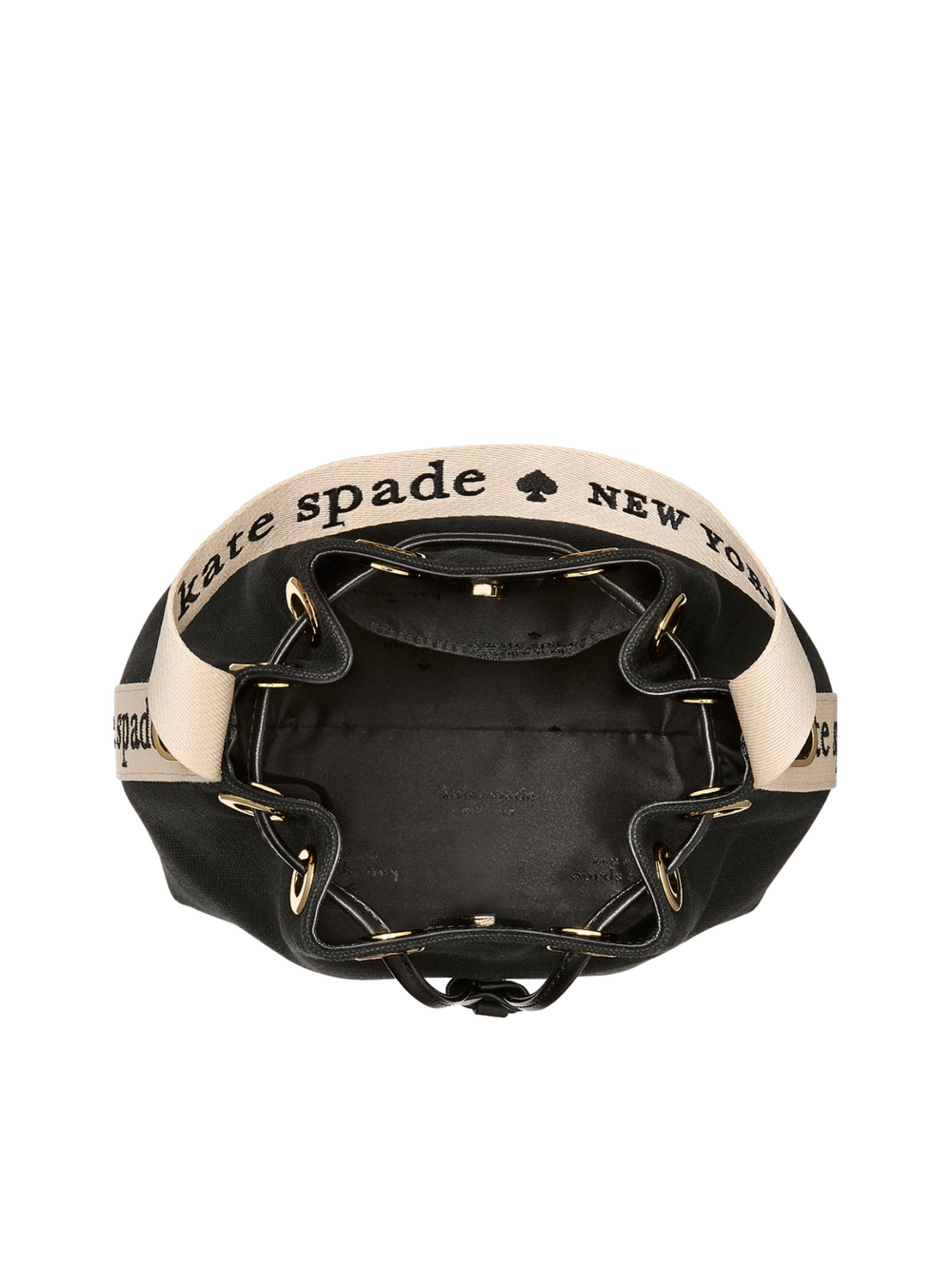 gambar-dalam-Kate-Spade-Kip-Canvas-Bucket-Bag-Black