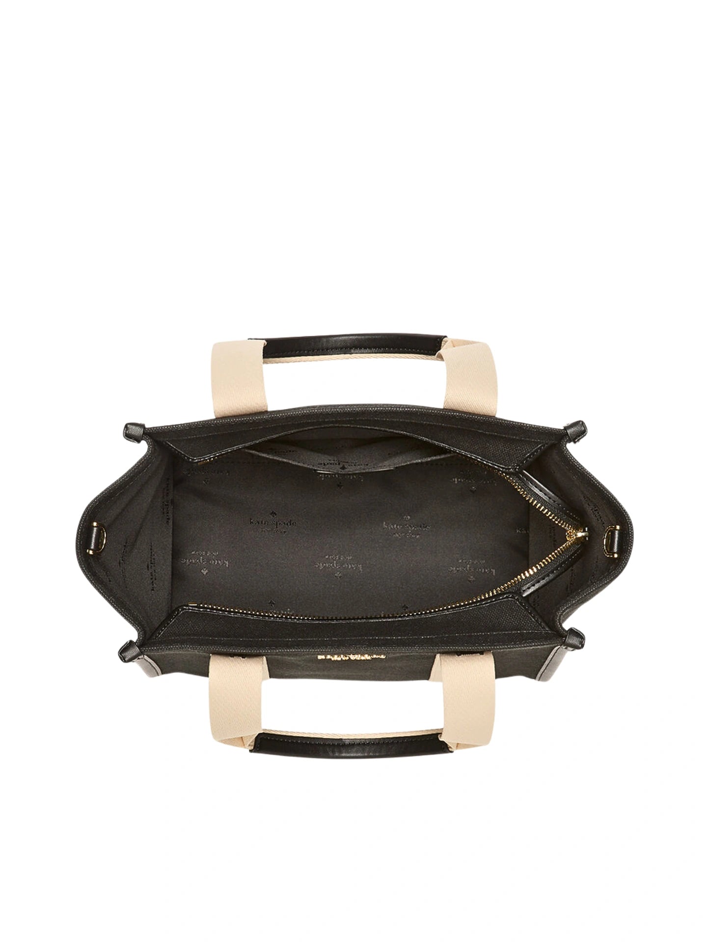 gambar-dalam-Kate-Spade-Kip-Canvas-Small-Tote-Bag-Black