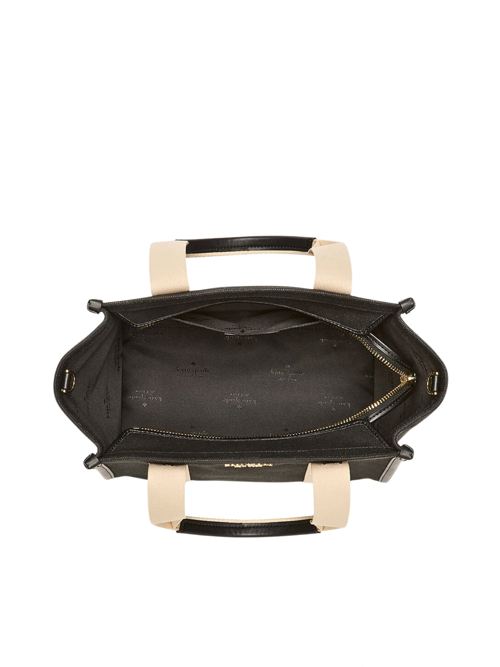 gambar-dalam-Kate-Spade-Kip-Canvas-Small-Tote-Bag-Black