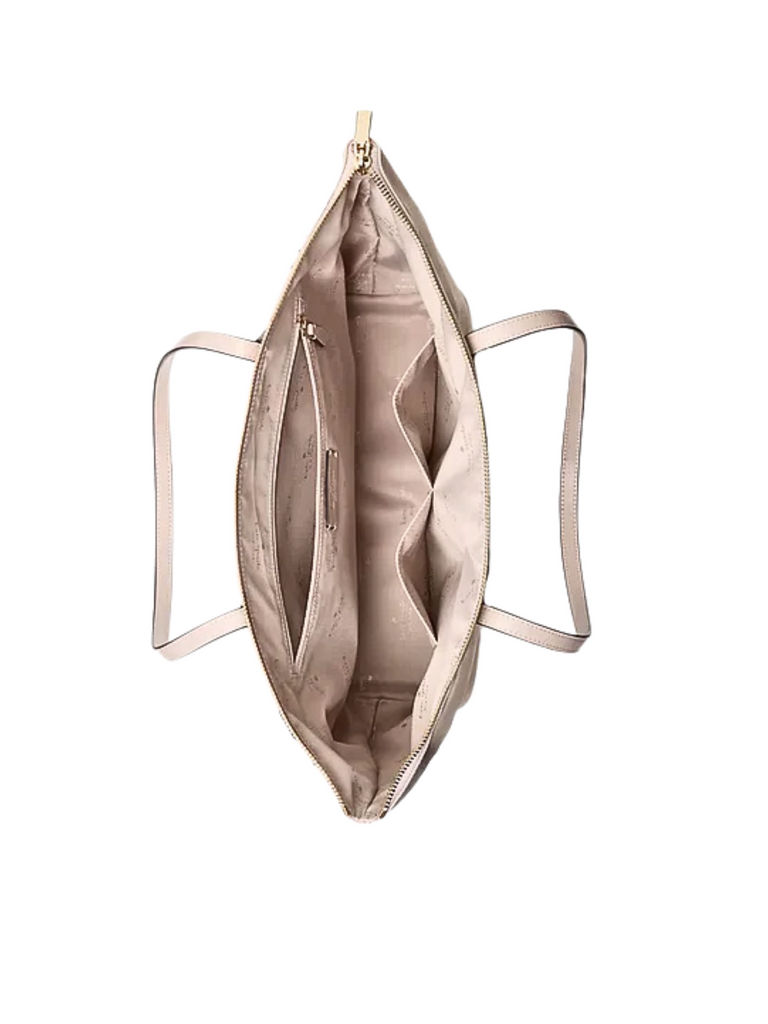 gambar-dalam-Kate-Spade-Kitt-Medium-Nylon-Tote-Warm-Beige